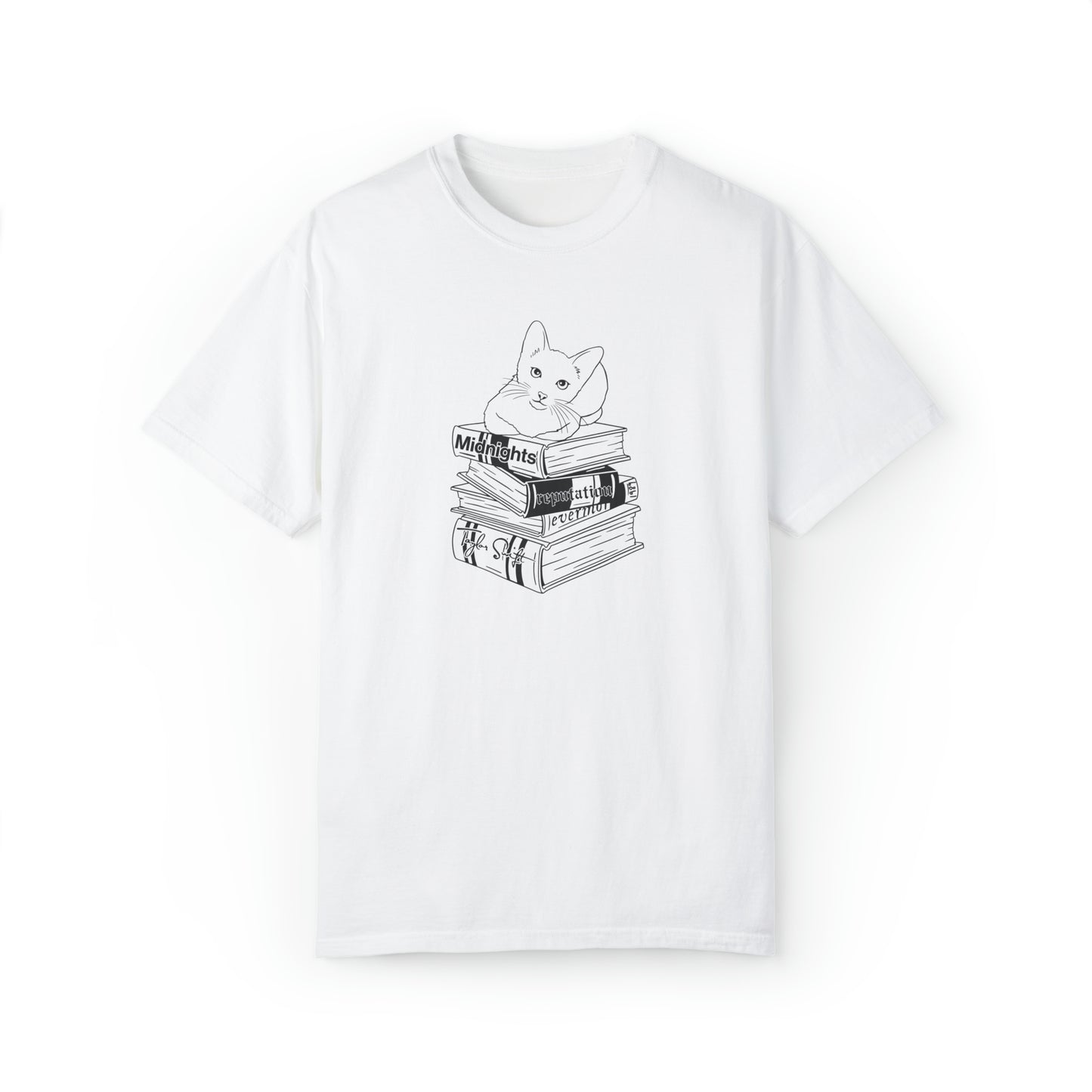 Karma Cat on Eras Books Swift T-Shirt