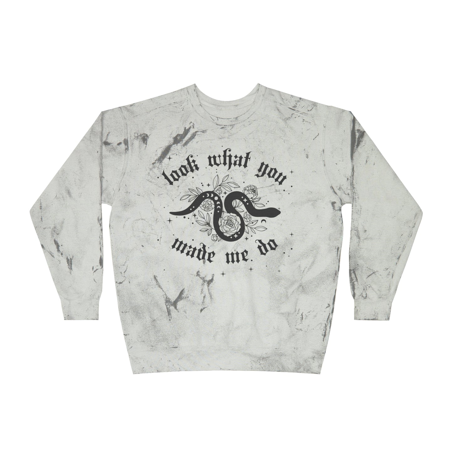 Look What You Made Me Do TS Tie Dye Crewneck Sweatshirt