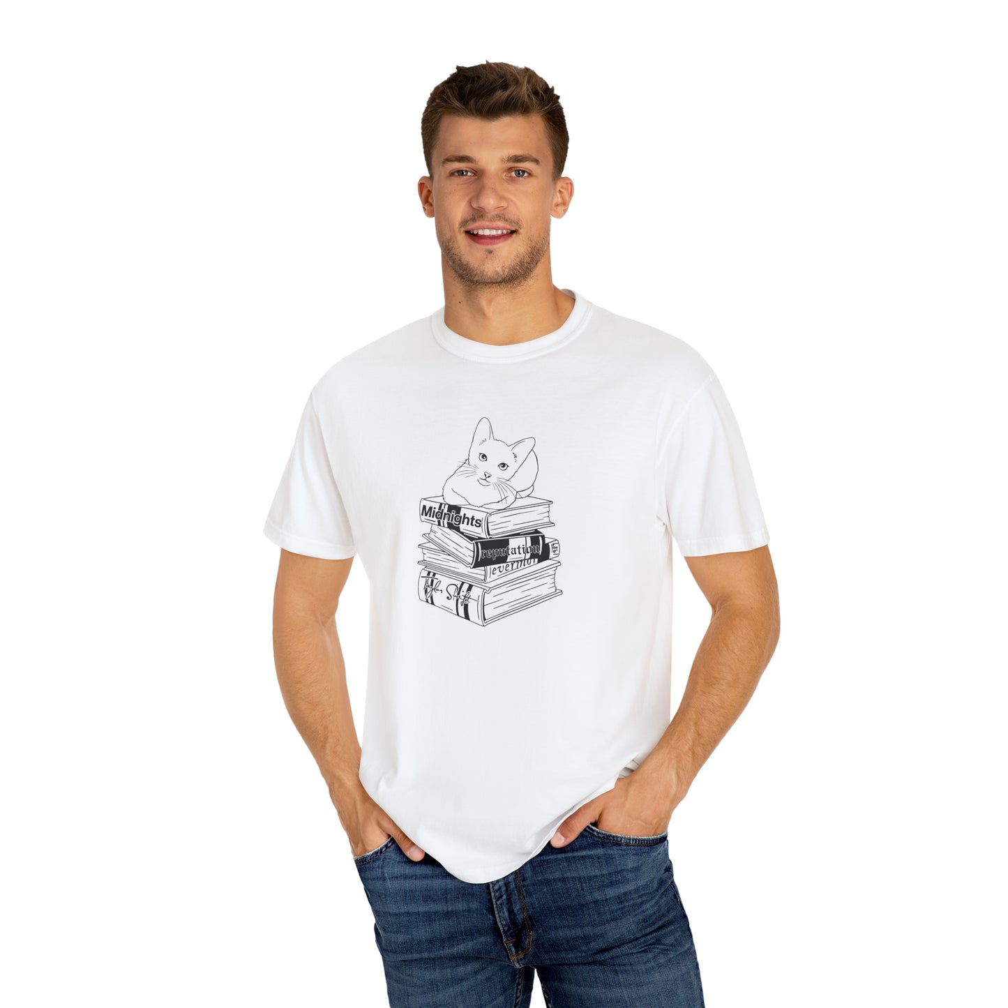 Karma Cat on Eras Books Swift T-Shirt