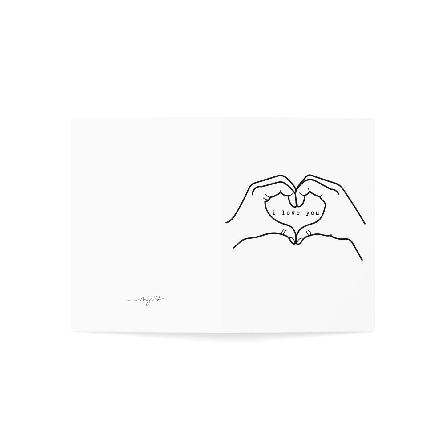 Heart Hands I Love You - Valentine's Day Greeting Cards (1, 10, 30, and 50pcs)