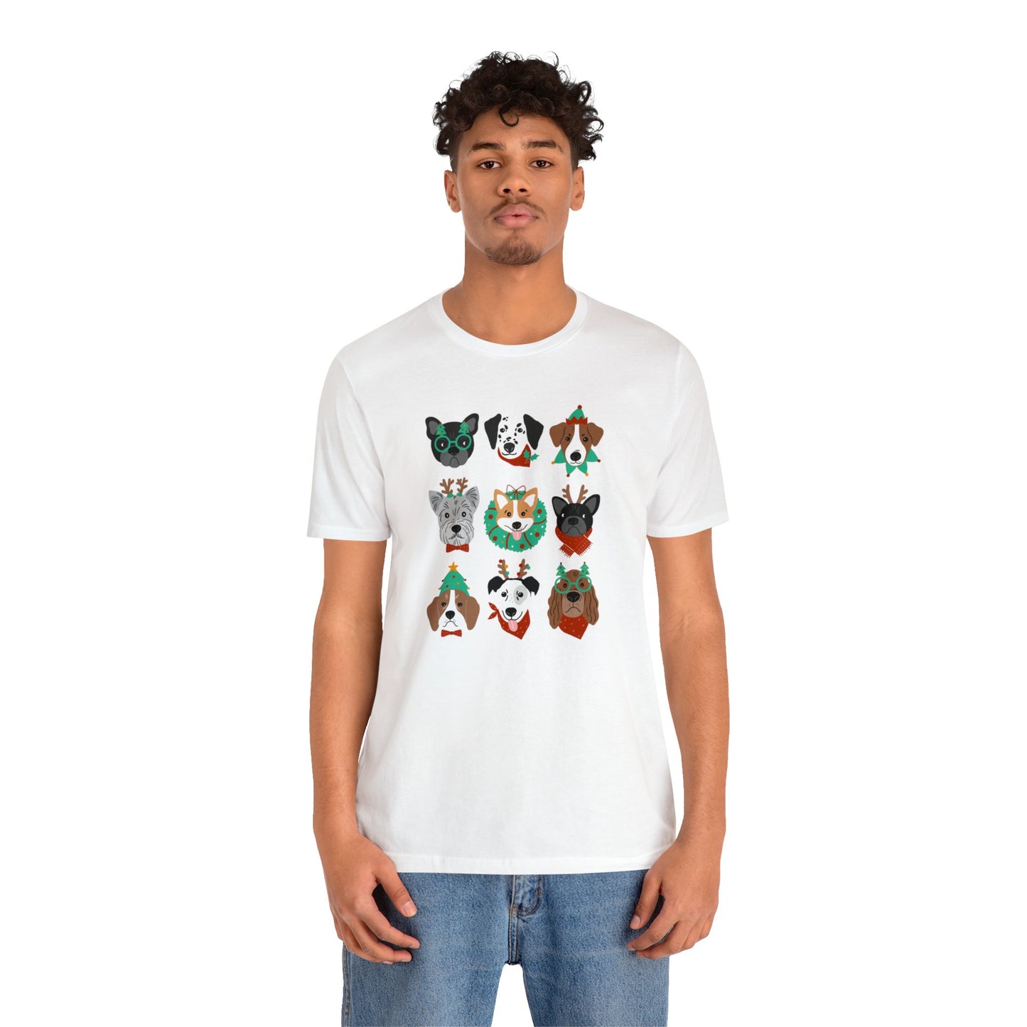 Festive Christmas Dogs Holiday T-Shirt