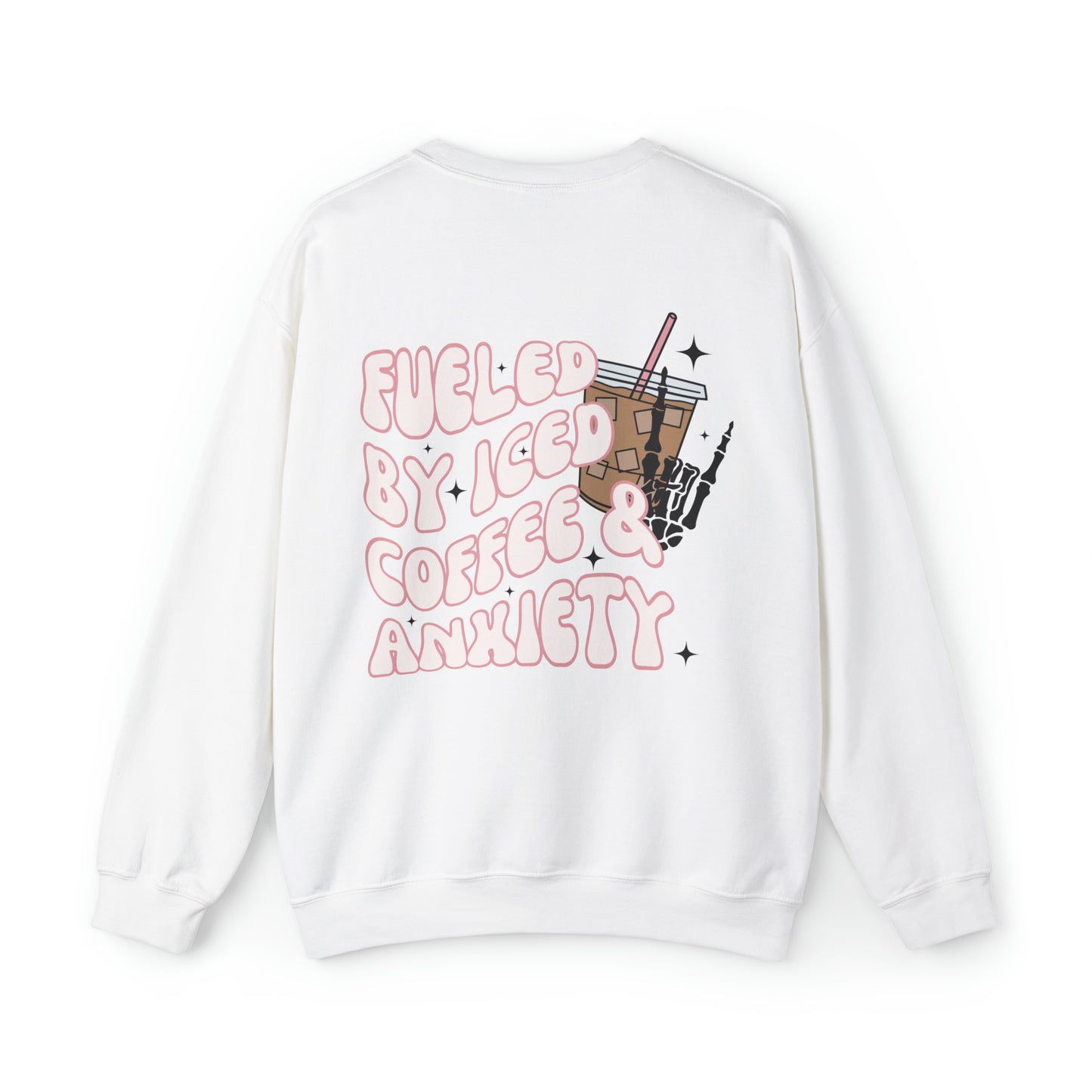 Fueld by Iced Coffee and Anxiety Crewneck Sweatshirt