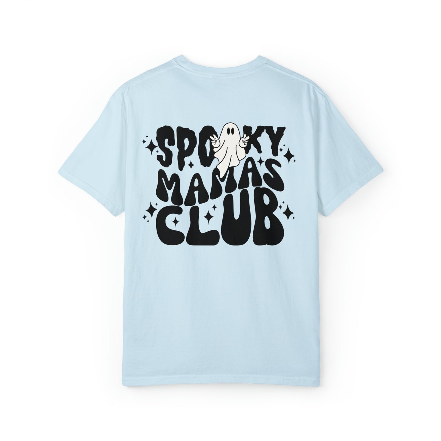 Spooky Mamas Club Tee - Retro Ghost Comfort Colors T-Shirt