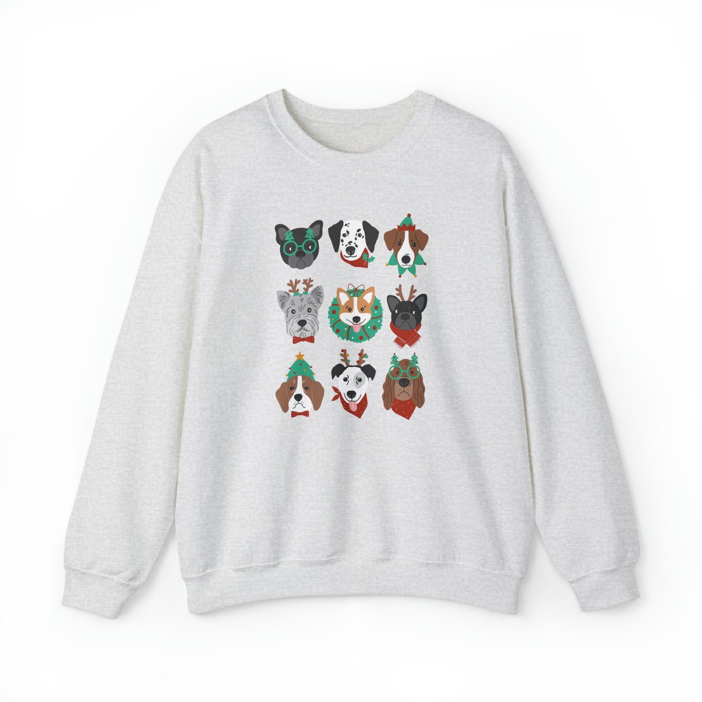 Festive Christmas Dogs Crewneck Sweatshirt