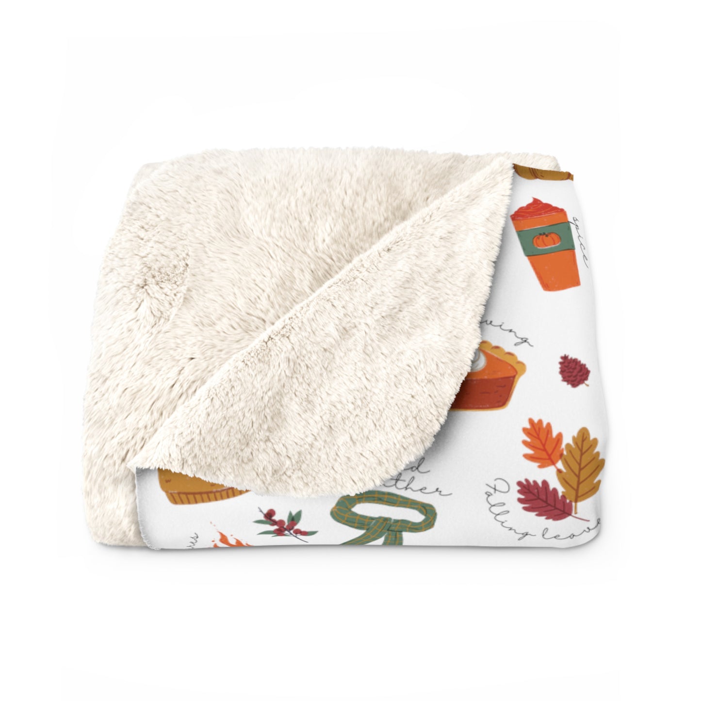 My Fall Favorites Sherpa Fleece Blanket