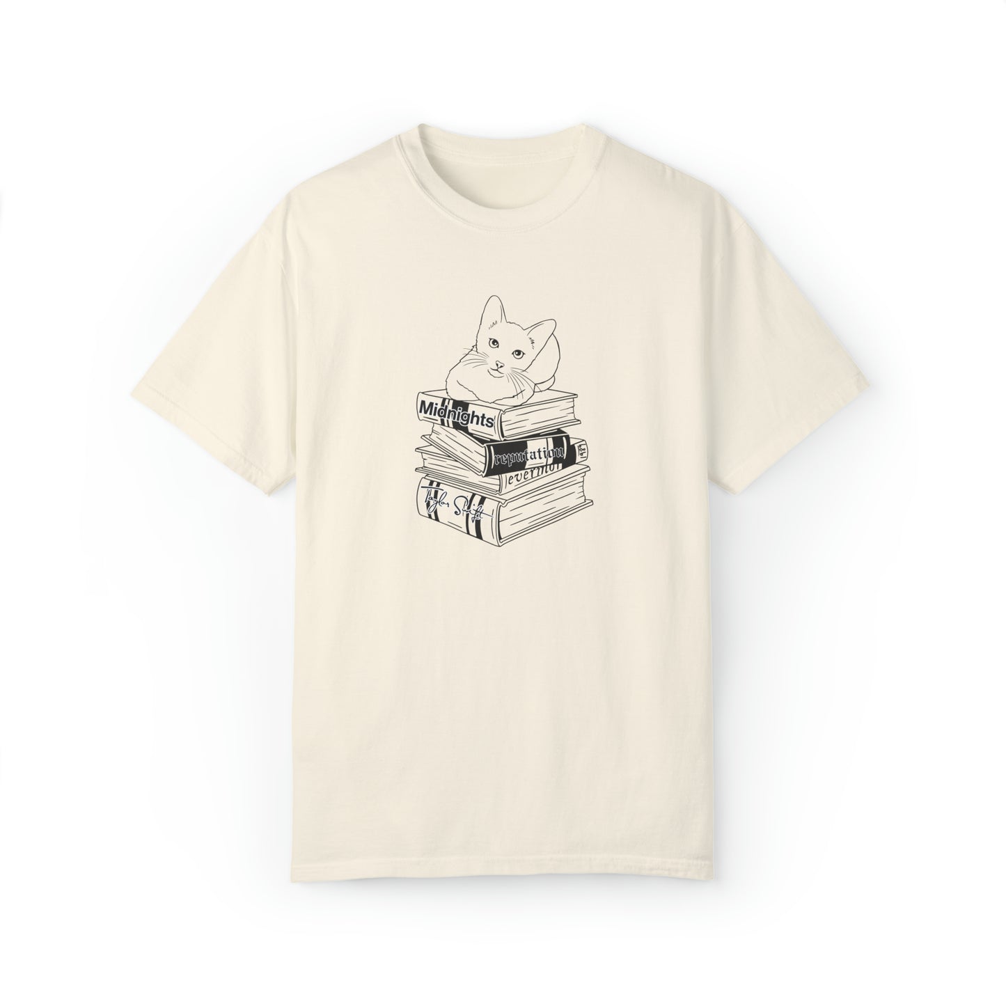 Karma Cat on Eras Books Swift T-Shirt