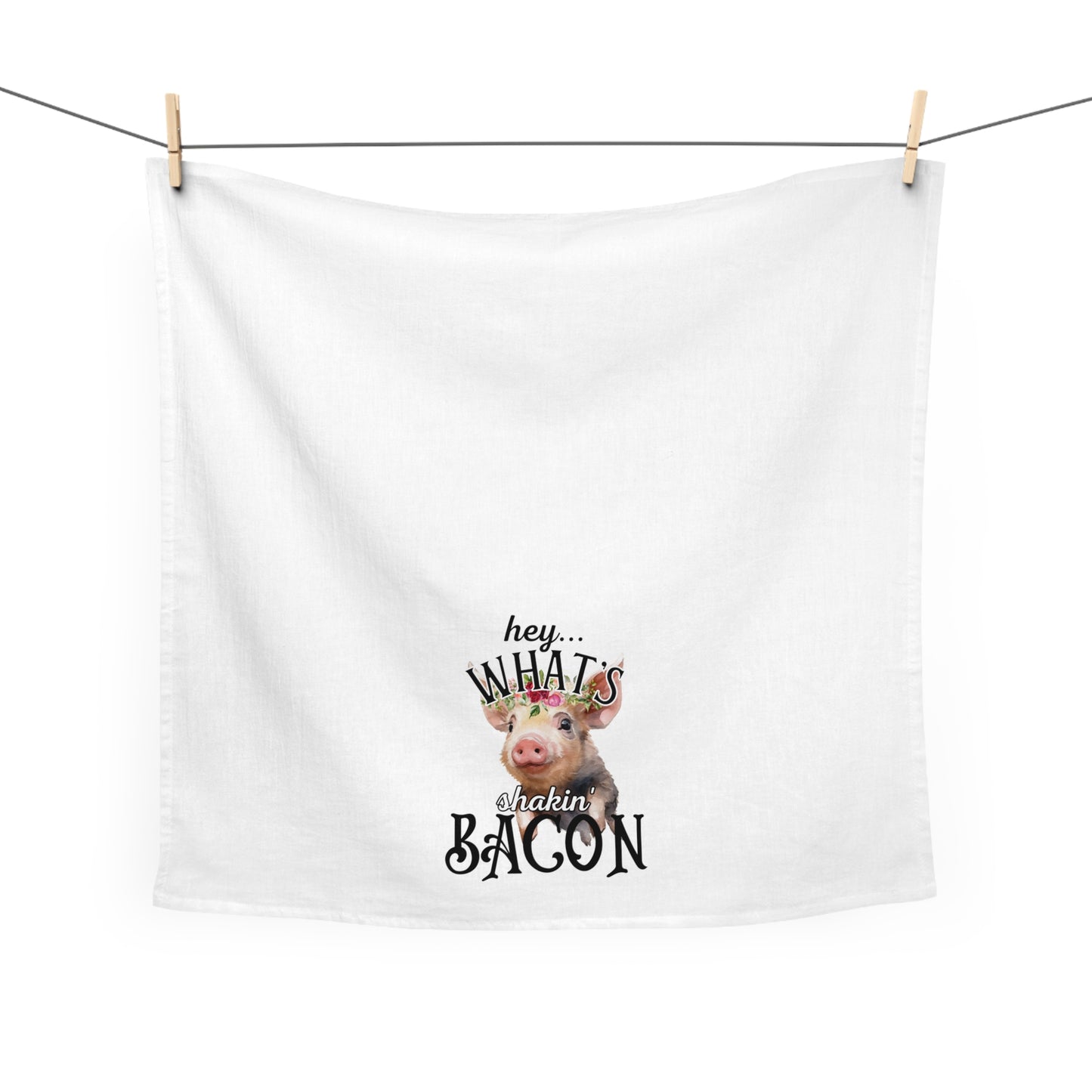 What's Shakin' Bacon Kitchen Tea Towel