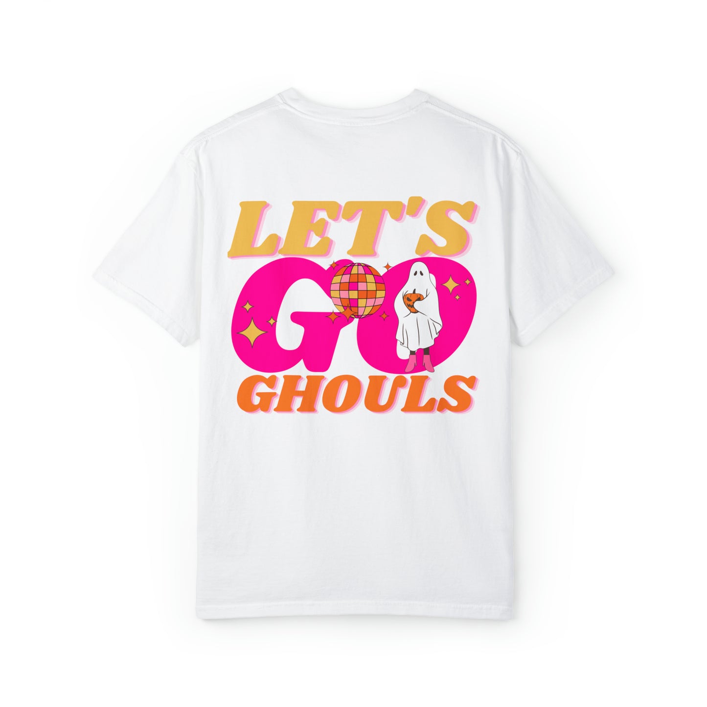 Let's Go Ghouls Tee - Retro Ghost Comfort Colors T-Shirt