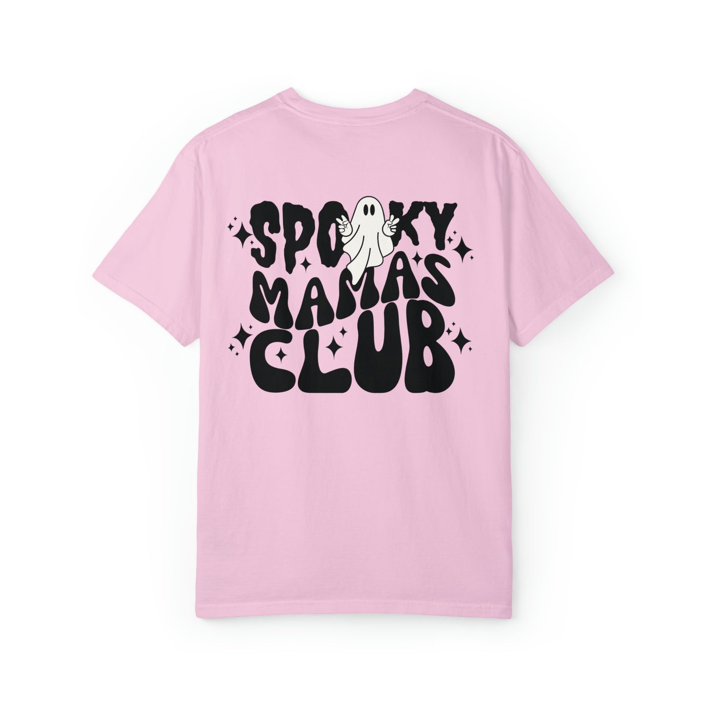 Spooky Mamas Club Tee - Retro Ghost Comfort Colors T-Shirt