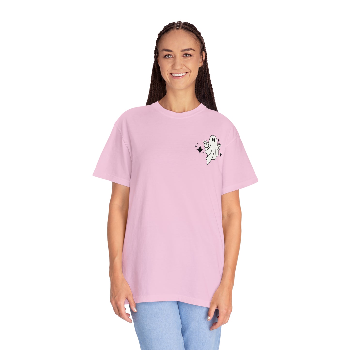 Spooky Mamas Club Tee - Retro Ghost Comfort Colors T-Shirt