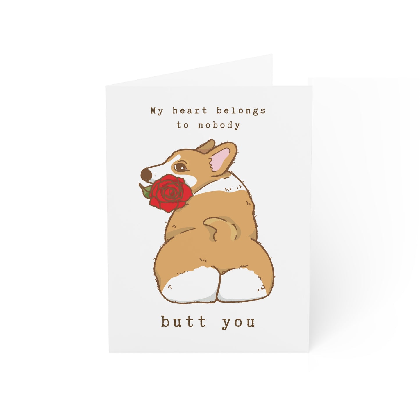 Nobody Butt You - Corgi Valentine's Day Greeting Cards (1, 10, 30, and 50pcs)