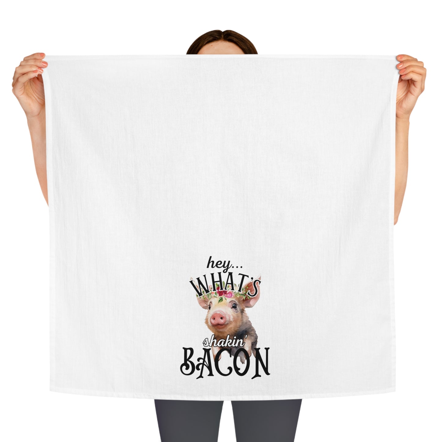 What's Shakin' Bacon Kitchen Tea Towel