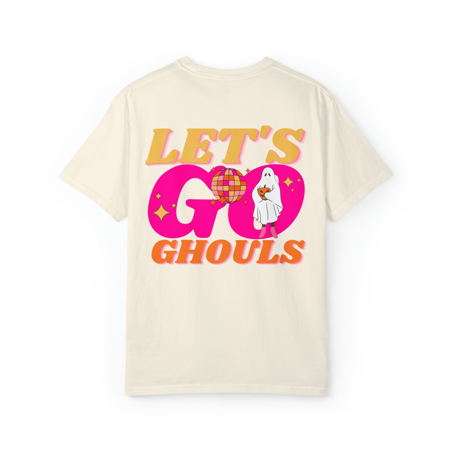 Let's Go Ghouls Tee - Retro Ghost Comfort Colors T-Shirt