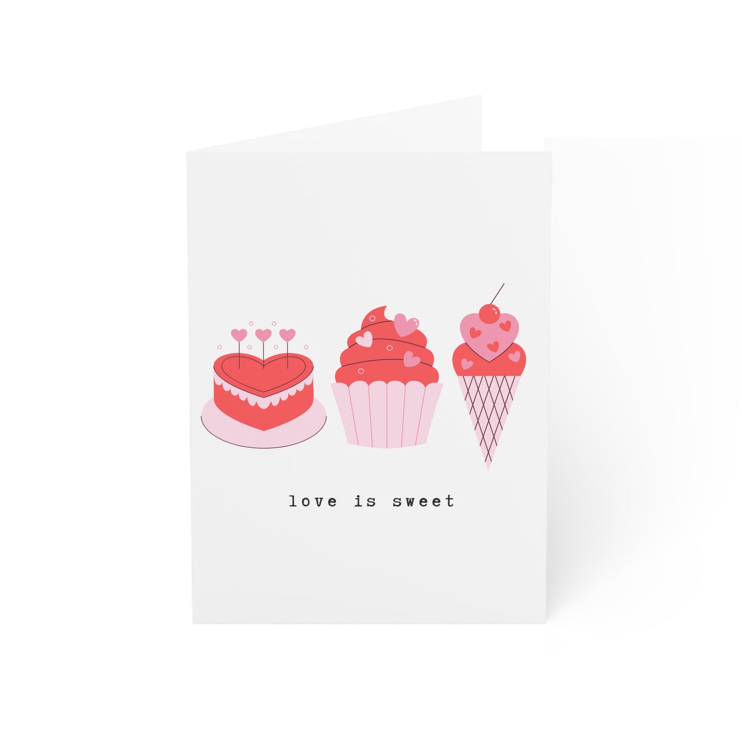 Love is Sweet - Valentine's Day Greeting Cards (1, 10, 30, and 50pcs)