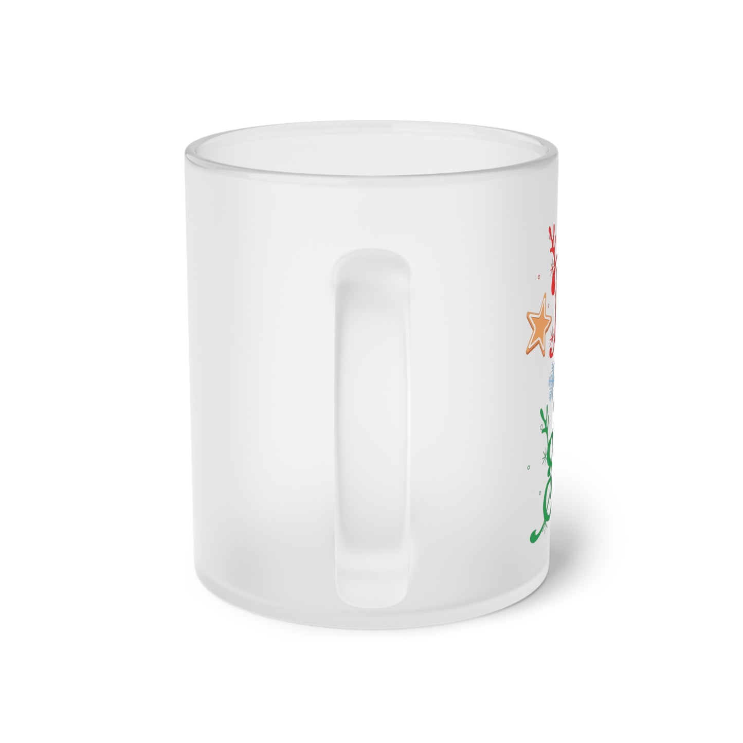 Milk for Santa Frosted Glass Mug