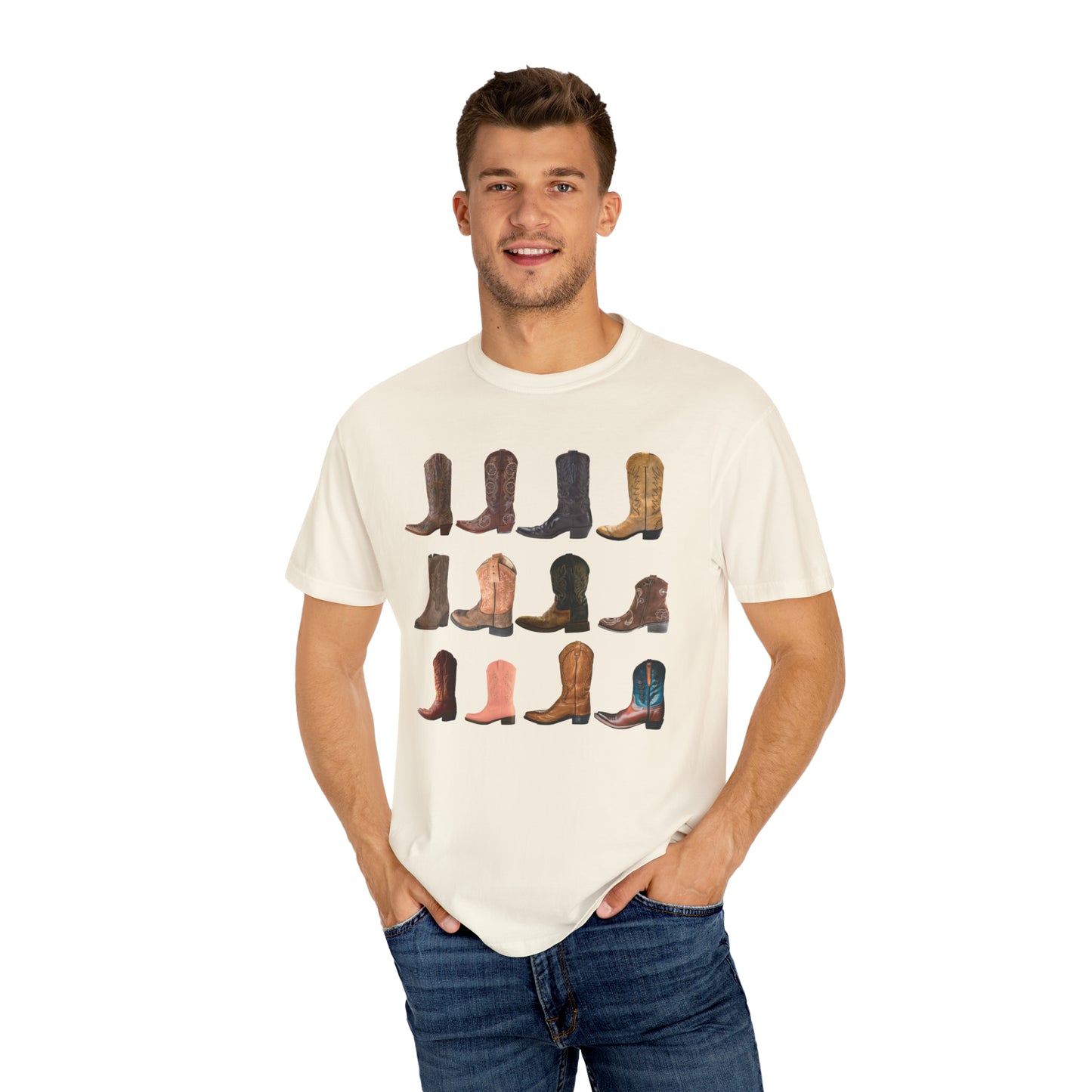 Cowboy Boot Collage T-Shirt