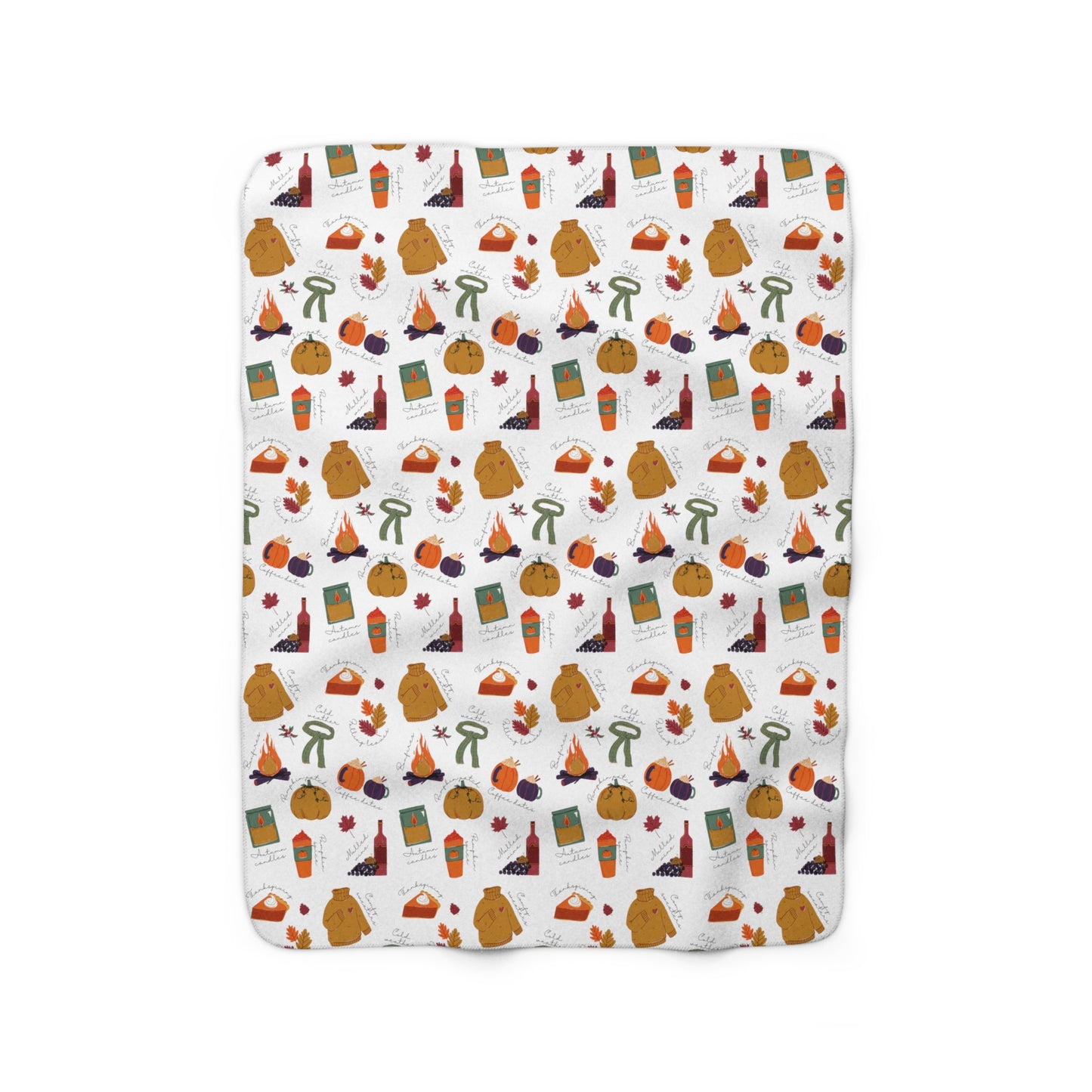 My Fall Favorites Sherpa Fleece Blanket