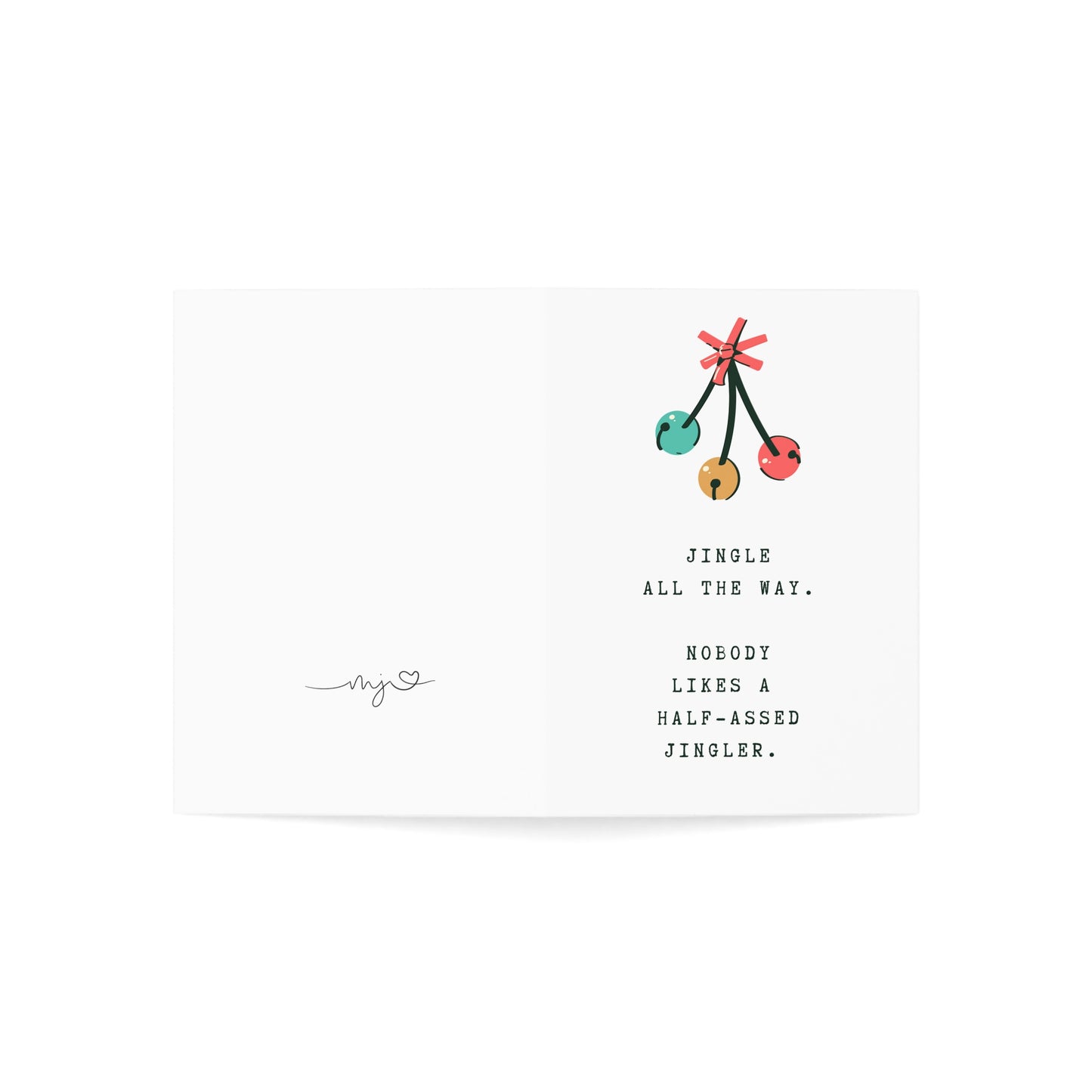 Half-Ass Jingler Funny Holiday Greeting Cards (1, 10, 30, and 50pcs)