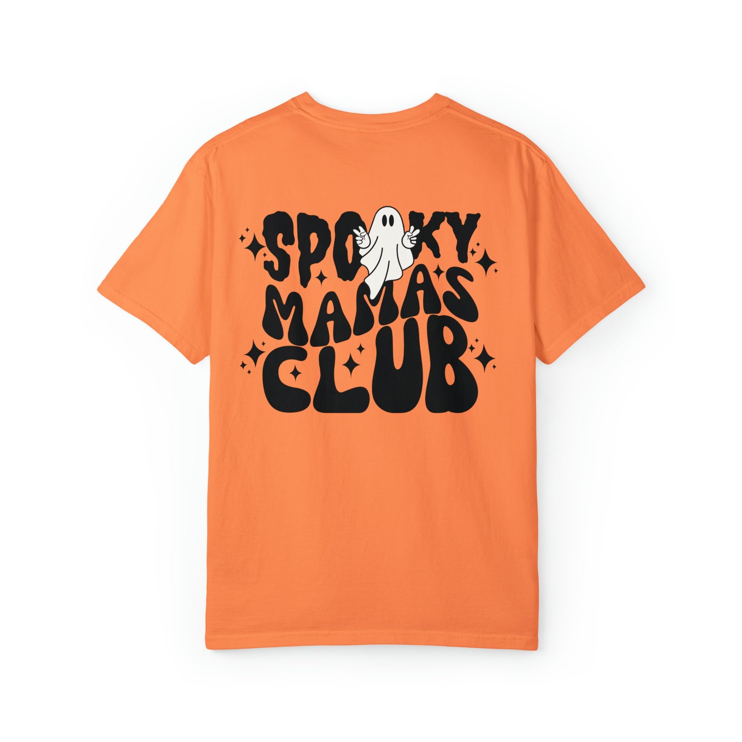 Spooky Mamas Club Tee - Retro Ghost Comfort Colors T-Shirt