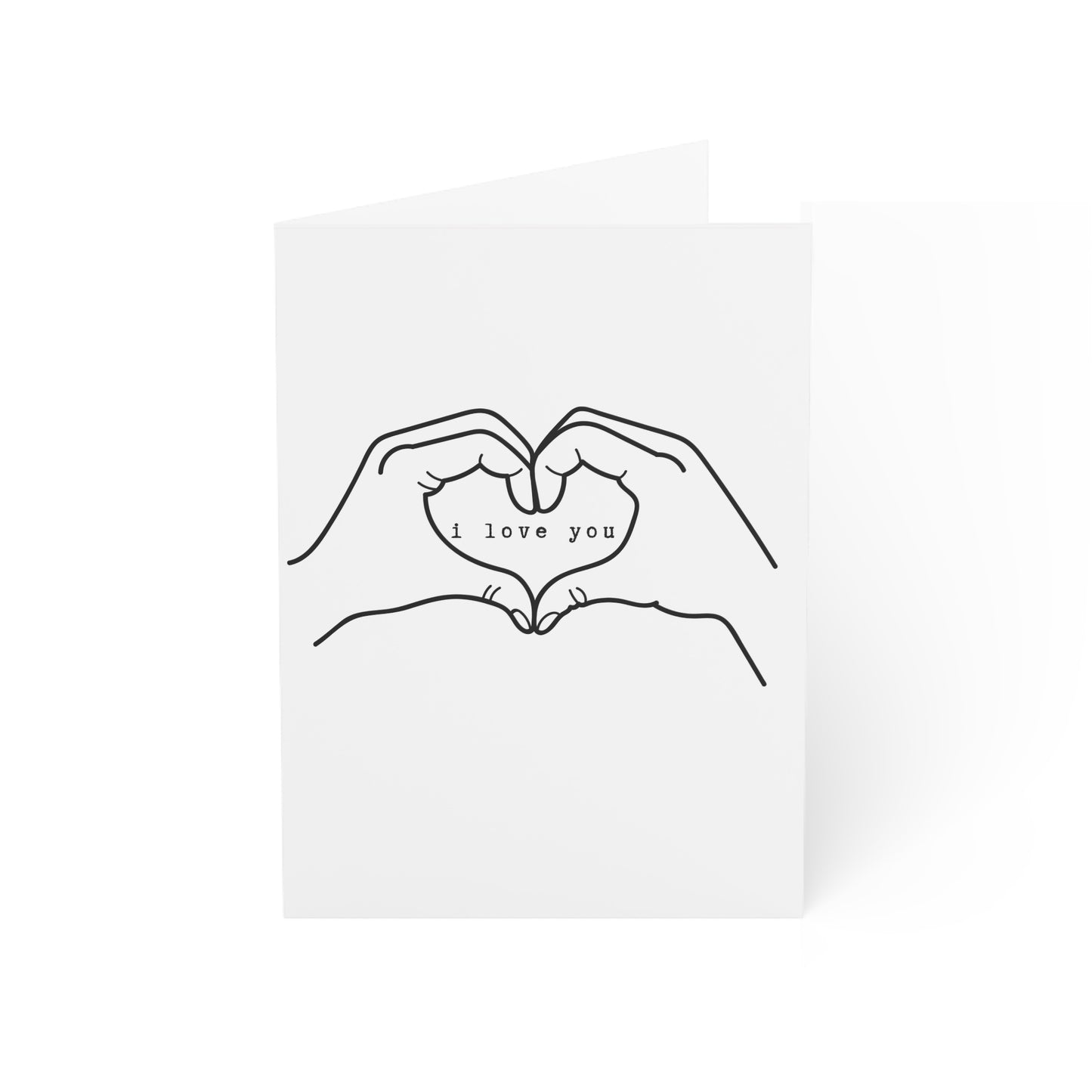 Heart Hands I Love You - Valentine's Day Greeting Cards (1, 10, 30, and 50pcs)