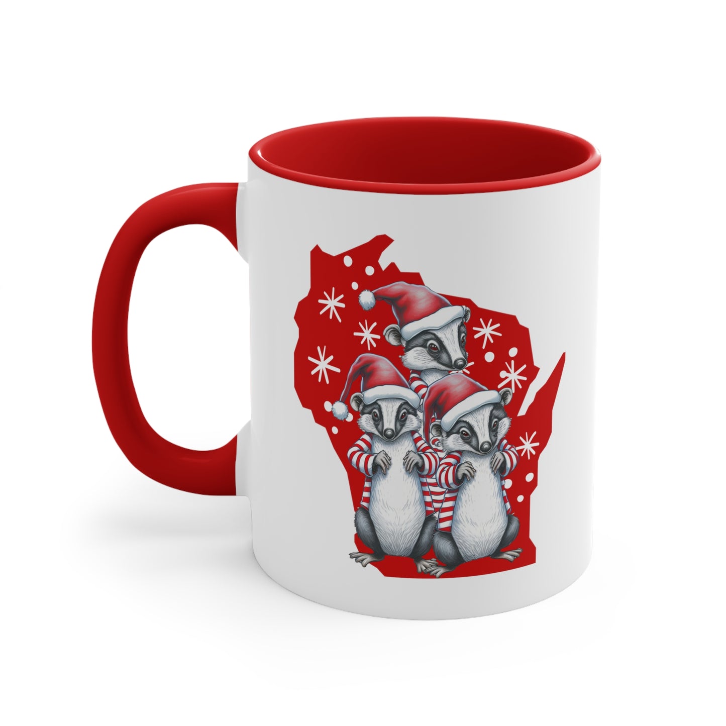 Wisconsin Christmas Badgers Coffee Mug