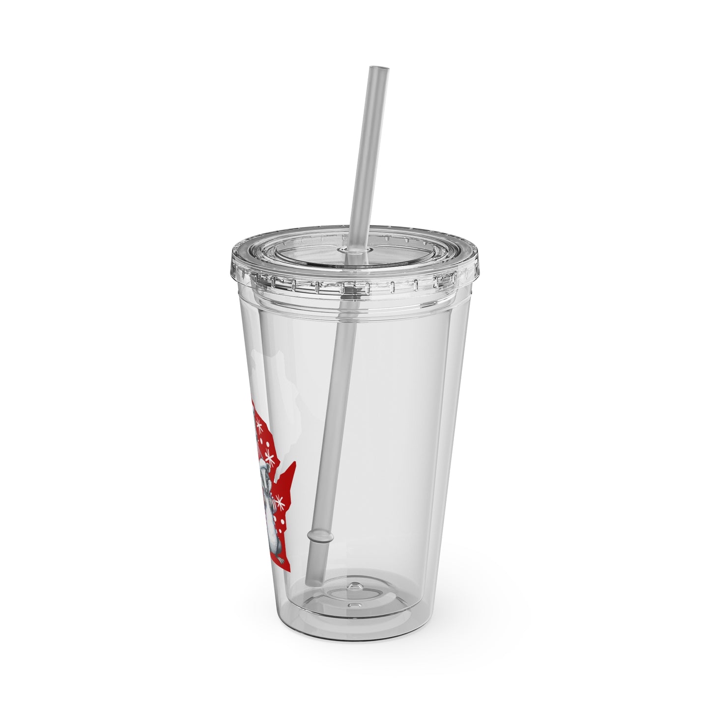 Wisconsin Christmas Badgers 16oz Acrylic Tumbler