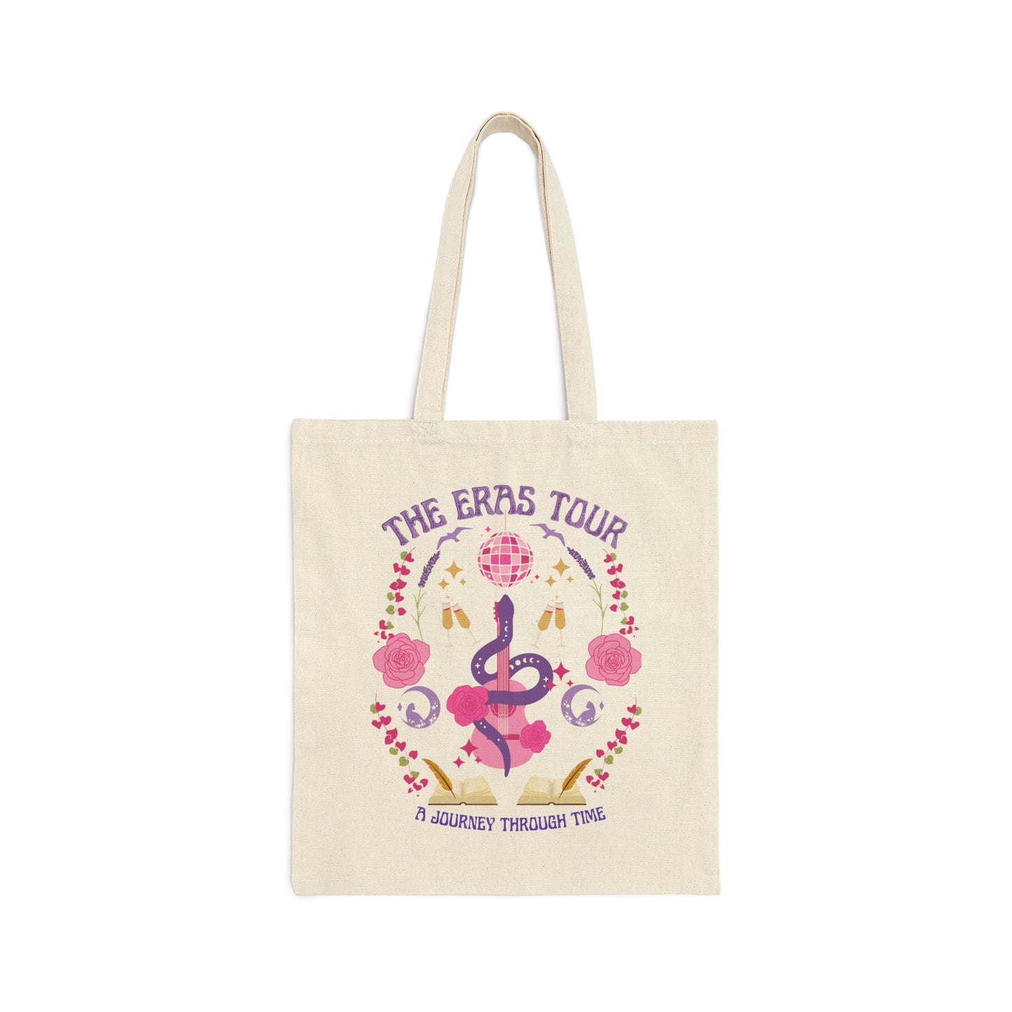 Eras Tour Inspired Concert Poster Canvas Tote Bag