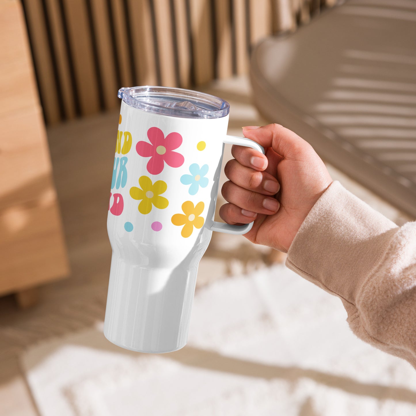 Be Kind to Your Mind Travel Mug with Handle