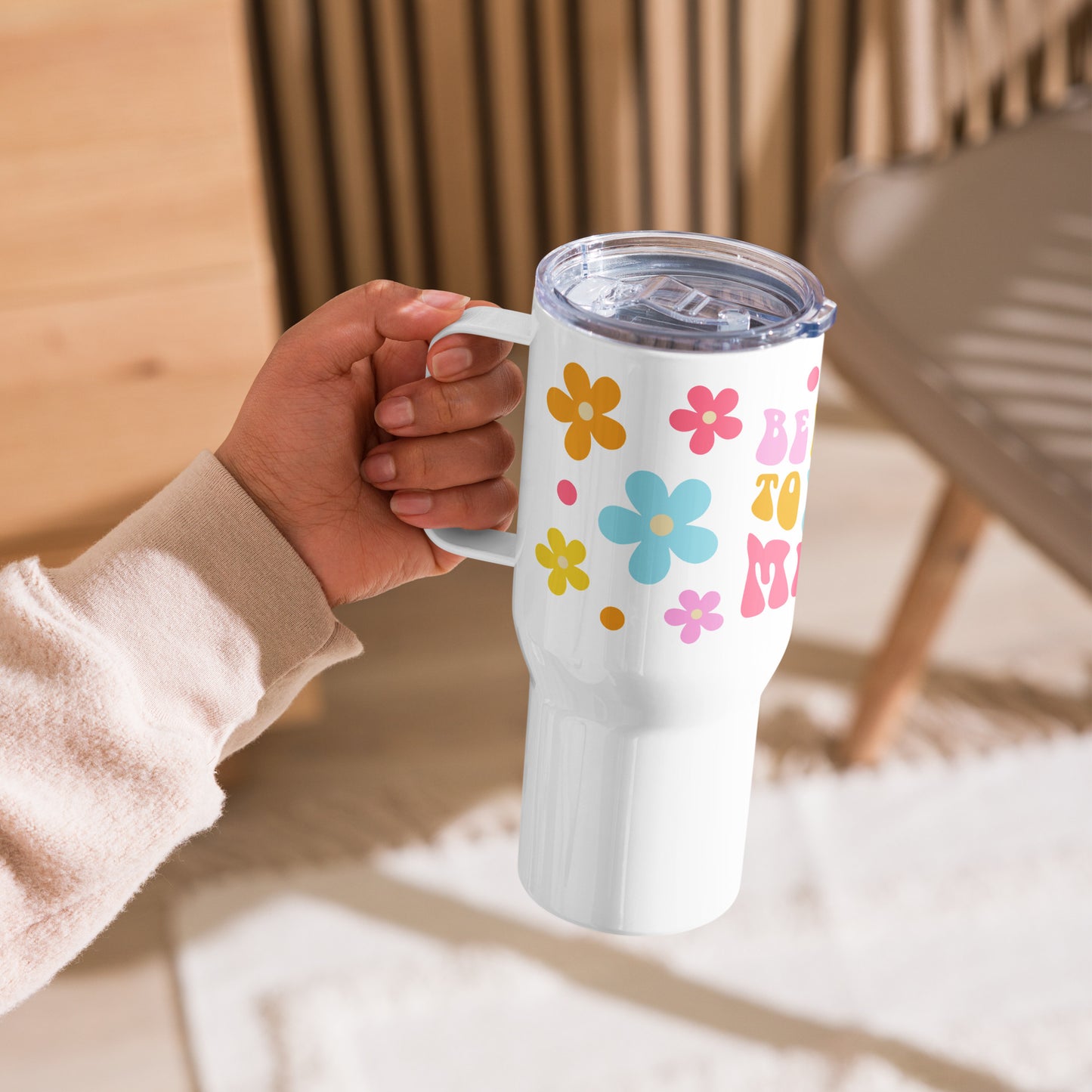 Be Kind to Your Mind Travel Mug with Handle