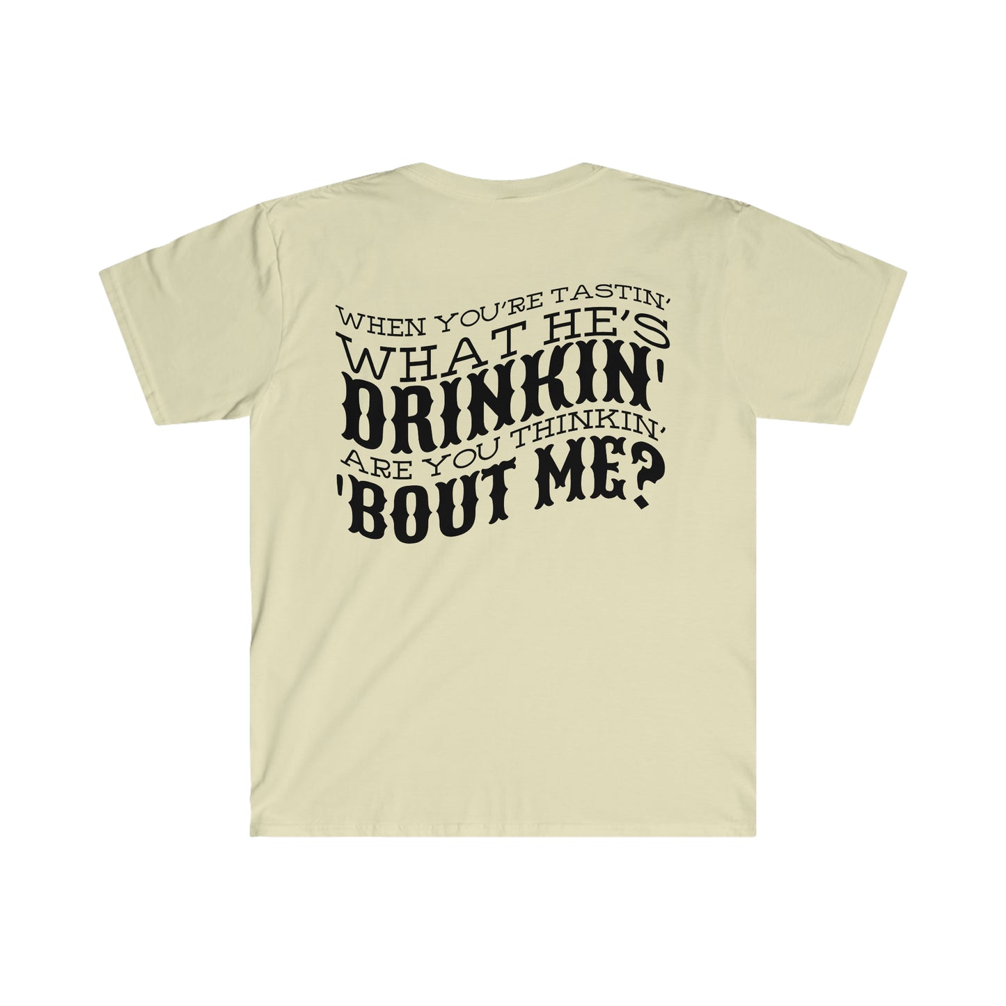 Country Music Long Horn T-Shirt, Thinking ‘Bout Me Country Music Lyrics Tee