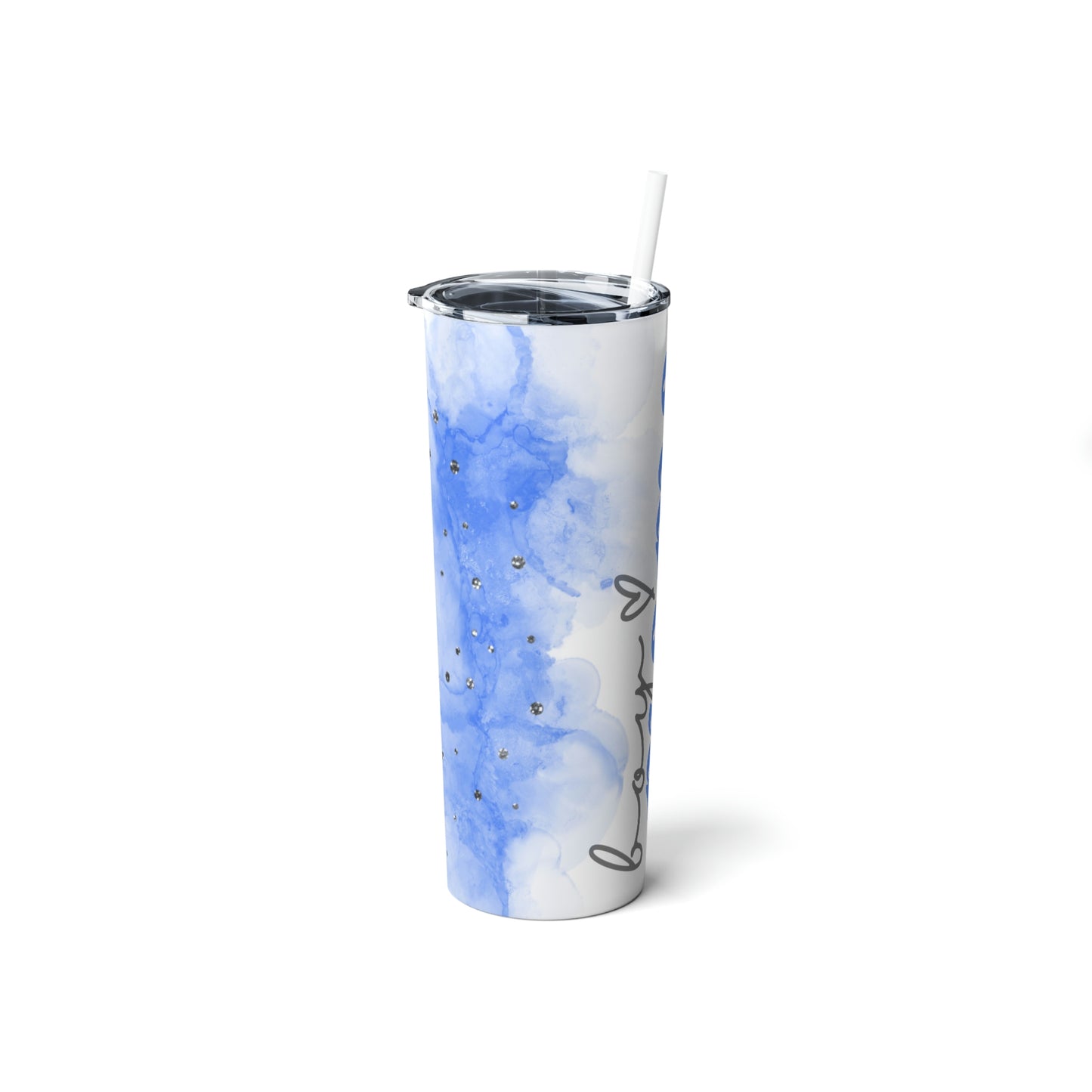 20oz Watercolor Boy Mom Skinny Tumbler, Mother's Day Stainless Steel Cup